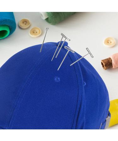 100 Pack 2 Inch Stainless Steel Wig T-Pins for Wigs - Sewing, Blocking, Office Wall - Includes Plastic Box - Buy Online on GoSupps.com