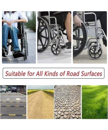Wheelchair Wheels Wheelchair Front Castor 6 Inch Rubber Wheelchair Front Wheels Universal Wheelchair Replacement Parts - Buy Online on GoSupps.com