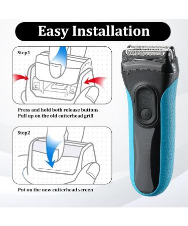 Inbalm 32B S3 Replacement Shaver Head Compatible with Braun Series 3 - Fits 370CC, 390CC, 3050CC, 300s, 320s, 3010s, 3090s - Shaver Accessories - Buy Online on GoSupps.com