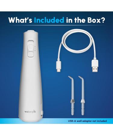 Waterpik Cordless Pulse Rechargeable Portable Water Flosser - White