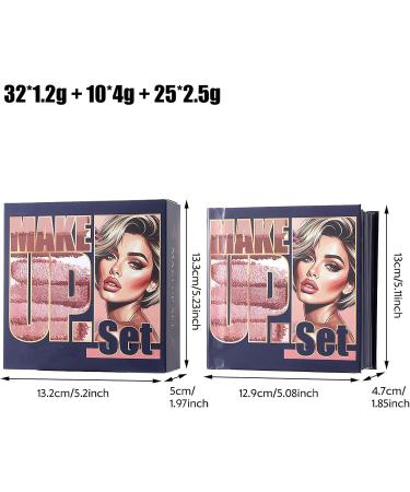 Makeup Palette | Long-Lasting Blush Concealer and Contour | Multicolored Face and Eye Makeup Set - For Face Eyes Lips - Buy Online on GoSupps.com