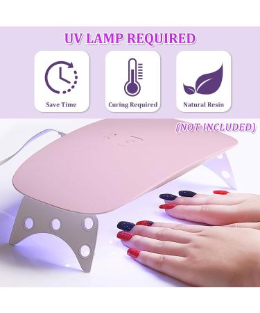Buy 22 STK Self-Adhesive Gel Nail Stickers - Long-Lasting UV Hardening Nail Films | Salon Quality Red Nail Wraps for International Shipping - Buy Online on GoSupps.com