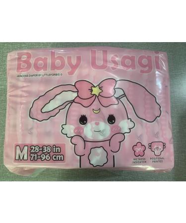LittleForBig Adult Printed Diapers - Baby Usagi 10 Pack (Medium 71-96 CM) Pink | International Shipping Available - Buy Online on GoSupps.com