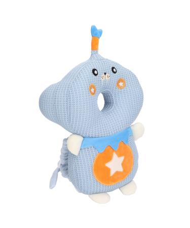 Infant head protection cushion adjustable head protection artificial fiber cute soft elastic for toddlers for at home (whale)
