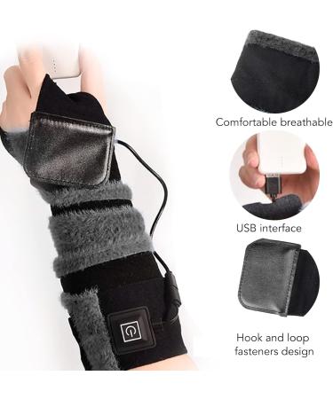 Arm Heating Pillow Wrap - USB Elbow Heating Sleeve for Pain Relief | Large Heating Area Automatic Shutdown | Ideal for Anklebone | Gray - Buy Online on GoSupps.com