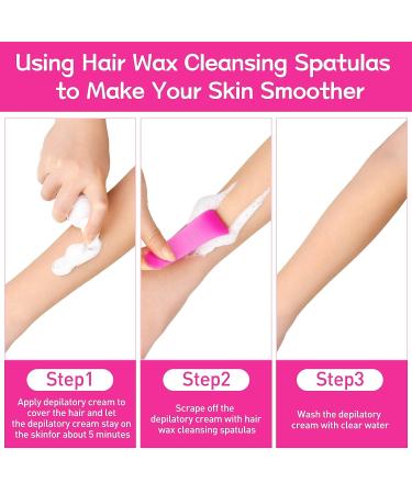 50-Piece Rose Red Hair Wax Cleansing Spatulas - Makeup Sticks for Hair Waxing Removal - Buy Online on GoSupps.com