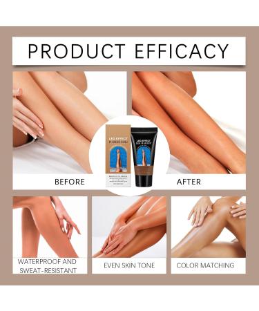  G n rique Leg Vein Concealer Leg Makeup Waterproof No Transfer Long-Lasting Scar Coverage Matte Tan Body Foundation for Varicose Women & Tanner - Buy Online on GoSupps.com