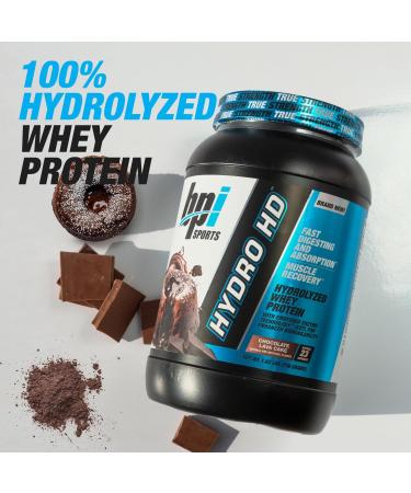BPI Sports Hydro HD - 100% Hydrolyzed Whey Protein Powder - 25g Protein Low Carb & Sugar Muscle Growth & Recovery 68 Servings Chocolate Lava Cake - International Shipping Available - Buy Online on GoSupps.com
