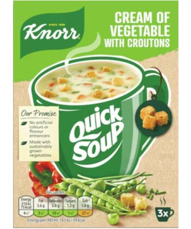 Instant Knorr Soup Bundle with 4 Knorr Quick Soup Flavours (4 Pack / 12 Instant Soup Sachets) with Hubsidia Thank you Card - Buy Online on GoSupps.com