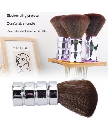 YAOGOHUA Barber Neck Duster Brush Soft Gentle Electroplating Process Professional Neck Cleaning Brush (silver) - Buy Online on GoSupps.com
