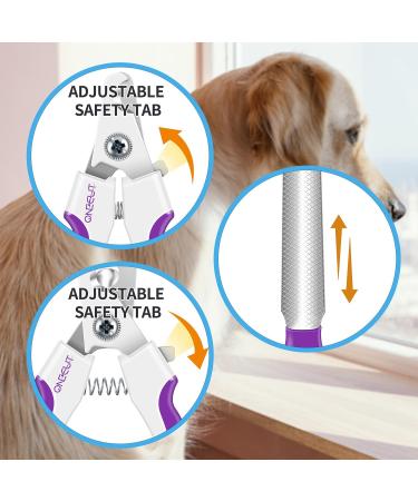 OneCut 4.7 Small Dog & Cat Nail Clipper - Stainless Steel Trimmers for Small Animals - Professional Quality Pet Nail Clipper in Purple - Buy Online on GoSupps.com