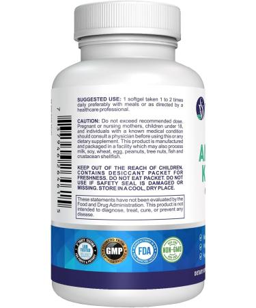 Antarctic Krill Oil Omega 3 Astaxanthin Choline DHA EPA Superior Absorption Extra Strength No Fish Oil Aftertaste Heavy Metal Tested Small Size softgels 500mg - Buy Online on GoSupps.com