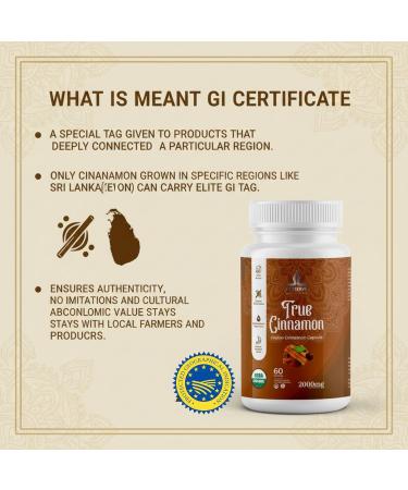 PRESERVE Pure Ceylon Cinnamon Capsules 2 000mg Two Month Supplement | Made in Sri Lanka |Non-GMO Gluten-Free True Cinnamomum from Sri Lanka 100% Pure Cinnamon (NOT Mix with Cassia). - Buy Online on GoSupps.com