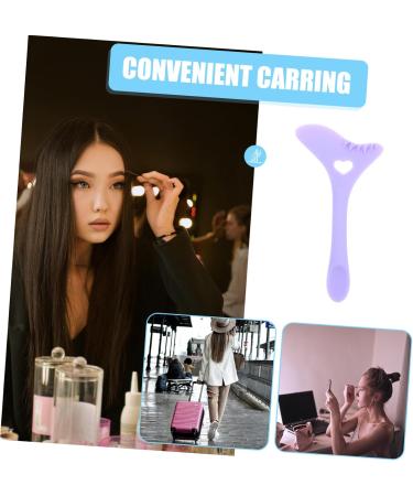 minkissy Eyeliner Stamp Silica Gel Eyelashes Protection Purple 12.00X6.00X0.50CM Purple - Buy Online on GoSupps.com