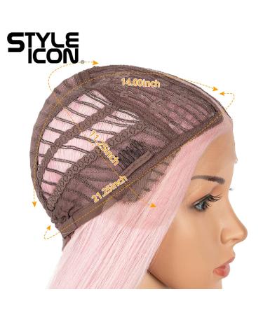 Style Icon 38â Super Long Straight Wigs Lace Front Wigs 6â Deeper Middle Part Lace Hairline Pink Wig (38"  PINK15) 38" PINK15 - Buy Online on GoSupps.com