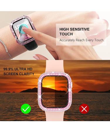 WINGLE 6-Pack Bling Crystal Diamond Apple Watch Case 44mm with Screen Protector for Apple Watch Series SE 6 5 4 - Buy Online on GoSupps.com