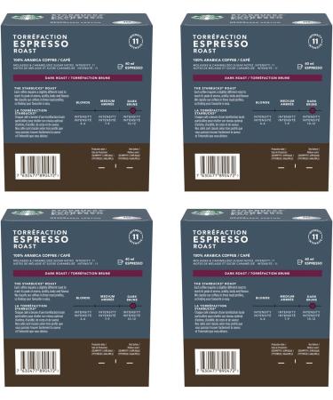 Starbucks By Nespresso Espresso Roast Coffee Pods Dark Roast Nespresso Vertuo Line Compatible Capsules 4 X 10 Coffee Pods 40 Count - Buy Online on GoSupps.com