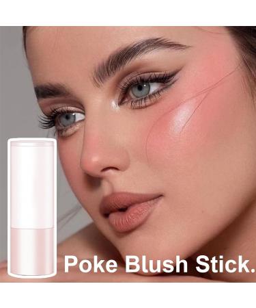 Makeup Blush Stick Multi-Use Smooth Pink Blush with Sponge Head Face Makeup for Cheeks & Lip & Eyeshadow Makeup Powder Blush Contour Stick Easy Application 1.5g Klufo #02 Fever - Buy Online on GoSupps.com