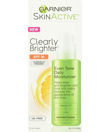 Garnier SkinActive Clearly Brighter Moisturizer SPF 30 - Anti-Sun Damage, 2.5 oz - Buy Online on GoSupps.com