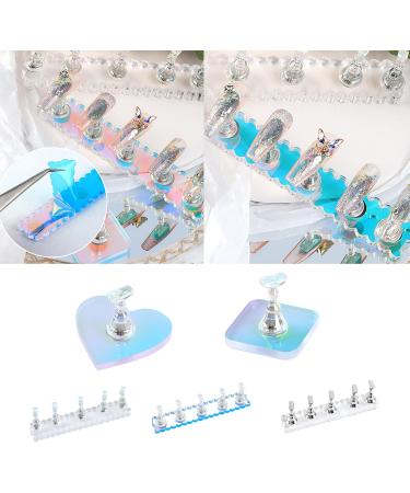 Stand For Press On Holder Acrylic Nails Art Display Stand Tips Practice Holder For Salons - Buy Online on GoSupps.com