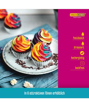 Decocino Fat-Soluble Red Color Paste - 15g | Oil-Based Food Coloring for Chocolate Buttercream Fondant & Cake Batter - International Shipping - Buy Online on GoSupps.com