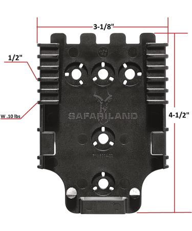 Safariland Quick Locking System Kit 9006483 - Black Polymer Attachment for Weapon Holster - Buy Online on GoSupps.com