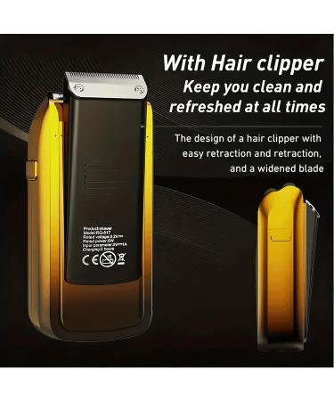 Electric Foil Shaver for Men | 2 in 1 Wet Dry Trimmer & Razor | Professional USB Cordless Bald Head Shaver with LCD Display & Titanium Blades | Best Gift for Men - Buy Online on GoSupps.com