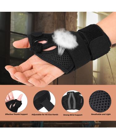Thumb Splint & Wrist Brace for Tendonitis Arthritis Relief | Adjustable Wrist Support for Men & Women - Buy Online on GoSupps.com