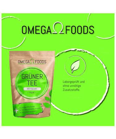 Buy Green Tea Capsules - 300 Count 1 000mg Daily Dosage - Quality Tested in Germany - Premium Green Tea Extract for Weight Loss and Antioxidants - Buy Online on GoSupps.com