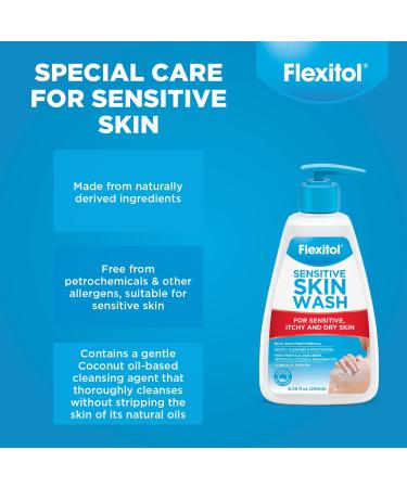 Flexitol Eczema & Dermatitis Cream + Sensitive Skin Wash - Soothing Relief for Irritated Skin - Buy Online on GoSupps.com