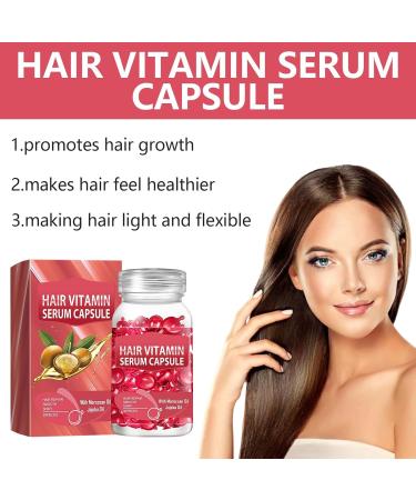  Capgoost Hair Vitamin Capsule Hair Serum Enriched with Vitamin A C E Oil - Moisturizing Essence - 30 Capsules - Buy Online on GoSupps.com