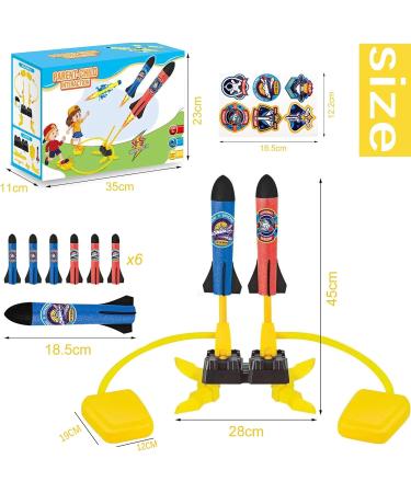 XFly Rocket Air Pressure Toy - Foam Rockets Set with 2 Foot Pumps | Outdoor Toys for Kids 3-12 Years | Perfect Gift for Young Rocket Enthusiasts - Buy Online on GoSupps.com
