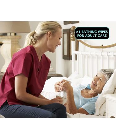 Biodegradable XXL Body Wipes for Adults - 50 Large 12x12 Shower Wipes for Camping, Gym, and Travel - Body and Face Cleansing Wipes for Men and Women - Buy Online on GoSupps.com