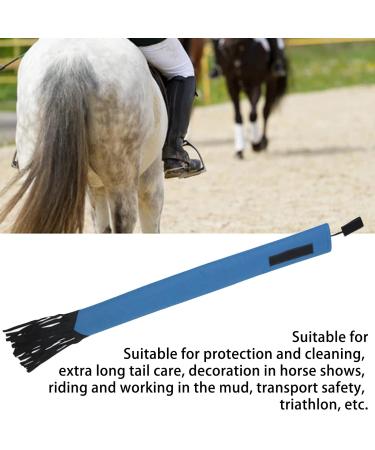 Tail Bag with Fringe Horse Tail Protector Guard Nonwoven Fabric Waterproof Breathable Horse Tail Bag (Blue) - Buy Online on GoSupps.com