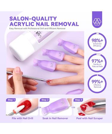 SAVILAND Acrylic Nail Kit with Drill: Professional Nail Kit Acrylic Set for Beginners with Everything (nail kit with arm rest) - Buy Online on GoSupps.com