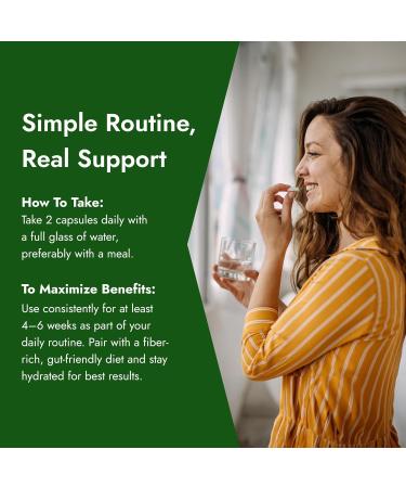 IBS Support - Vitamin D Psyllium Husk Fennel - 180 Capsules - 3 Month Supply 180 Count (Pack of 1) - Buy Online on GoSupps.com