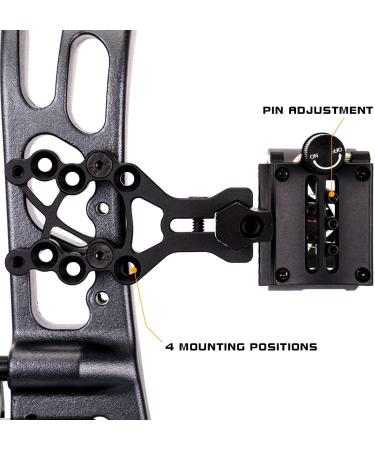 LWANO 5 Pin Bow Sight with Rheostat Light and Reversible Mount - Precision Accuracy for Archery Enthusiasts - Buy Online on GoSupps.com