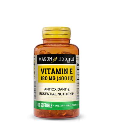 Mason Natural Vitamin E 180 mg (400 IU) 100 Softgels