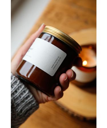 OCT Sage + Orange + Rosemary Scented Candle | 250ml Soy Wax & Essential Oils | International Shipping Available - Buy Online on GoSupps.com