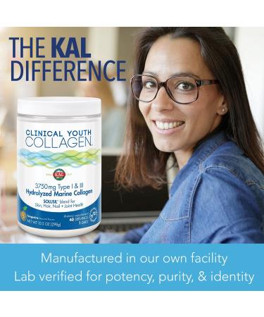 Buy KAL Hydrolyzed Marine Collagen Tangerine 3750 mg - 10.5 oz for Healthy Skin & Joints - Buy Online on GoSupps.com