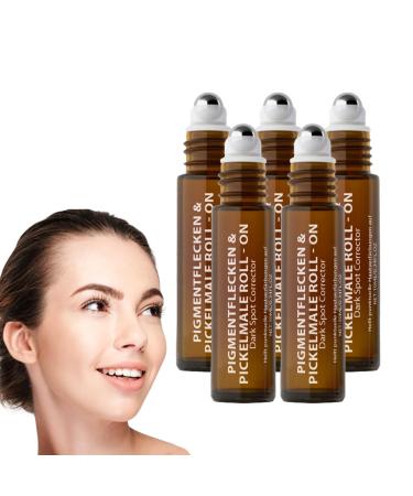 VKaoess Advanced AntiDark Spot Serum with Rollerball Supports Age and Sun Spots on Face and Body Cares for Uneven Tone and Dull Skin All Skin Types 5 Pack