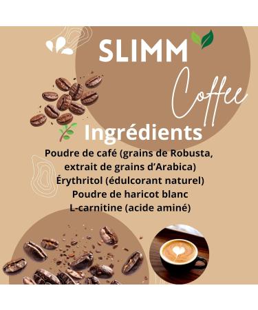 Slimm Coffee Instantan Arabica et Robusta 30 Sachets Individuels 75g avec L-Carnitine et Haricot Blanc - Buy Online on GoSupps.com