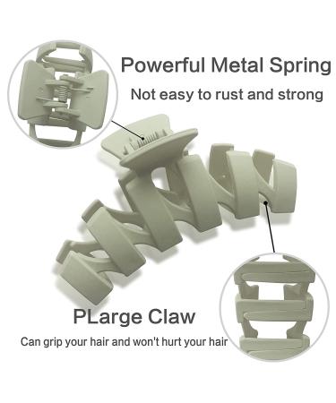 Large 4 Inch Non Slip Hair Jaw Clips - Strong Hold Claw Clips for Thin & Thick Hair - 6 Colors (6 Pieces) - Buy Online on GoSupps.com