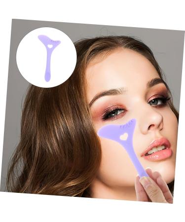 VINTORKY Eyeliner Stamp Silicone Eyeliner Aid Eyeliner Mascara Shield Eye Makeup Tools Eyeliner Tool Eye Liner Pencils Eyelash Stencils Reusable Eyelash Tool Silica Gel Multifunction Purple 12.00X6.00X0.50CM Purple - Buy Online on GoSupps.com