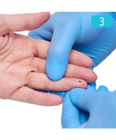 MediVena ONE-CARE PRO Safety Lancets 25G x 1.6mm 100/bx - Top Push Button Activated, Sterile & Gentle Sampling - Buy Online on GoSupps.com