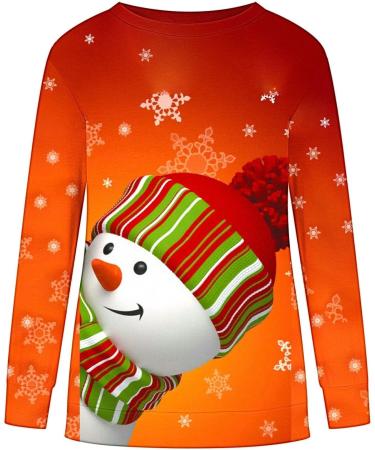 Yihaojia Women Ugly Christmas Tree Reindeer Holiday Knit Sweater Pullover Xmas Snowflake Patterns Knitted Sweater Red#86 Medium - Buy Online on GoSupps.com