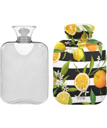Shop Hot Water Bottles - Orange & Lemon Cover for Pain Relief | 2L Water Bag for Neck & Shoulder Comfort - International Shipping - Buy Online on GoSupps.com