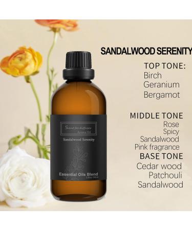 Hotel Collection Diffuser Oil - 100ML Natural Sandalwood Serenity Essential Oil for Home Luxury Scents & Aromatherapy Diffusers - Buy Online on GoSupps.com