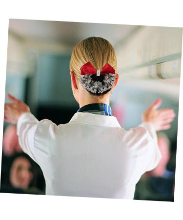 POPETPOP Hair Net Flower Hairnet Bowknot Decor Hair Nets Hair Pin Hair Bun Net Hair Bun Cover Hair Bun Bowknot Net Hair Bun Bowknot Cover Lace Bow Tie Crape Flower Head Nurse Hairpin - Buy Online on GoSupps.com