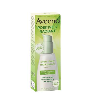 Aveeno Positively Radiant Sheer Daily Moisturizing Lotion SPF 30 for Dry Skin - 2.5 fl. oz - Buy Online on GoSupps.com